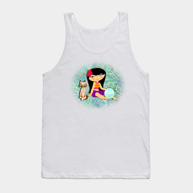 TropoGirl -  Luxury Garden Tank Top by Kartoon